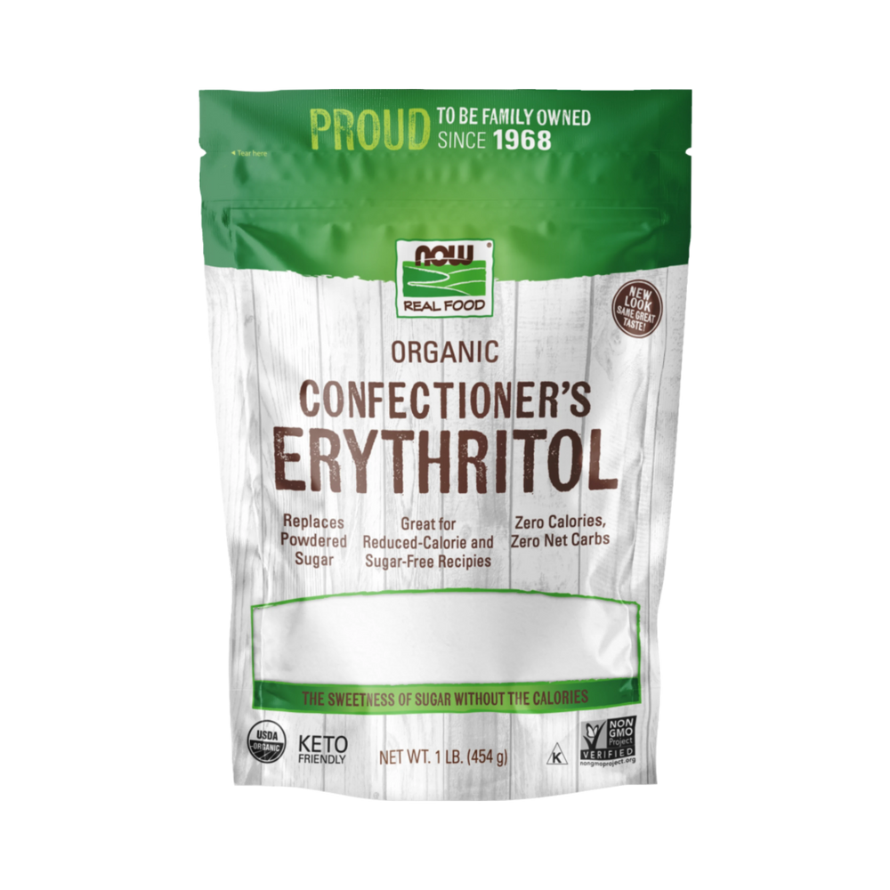 NOW Foods, Real Food, Organic Confectioner's Erythritol, 1 Lb