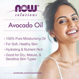 NOW Foods, Solutions, Avocado Oil, 16 fl oz, 473 ml