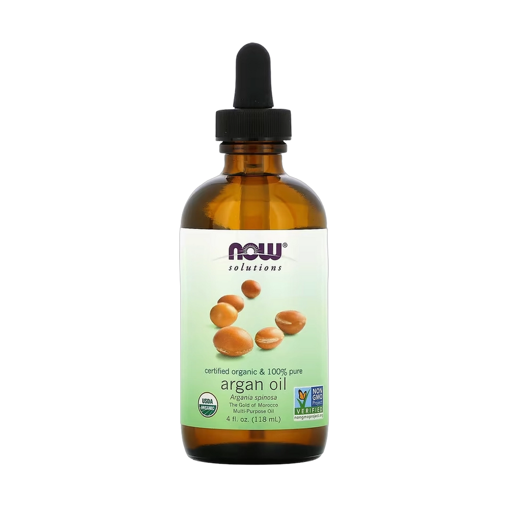 NOW Foods, Solutions, Certified Organic & 100% Pure Argan Oil, 4 fl oz, 118 ml