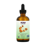 NOW Foods, Solutions, Certified Organic & 100% Pure Argan Oil, 4 fl oz, 118 ml