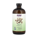 NOW Foods, Solutions, Certified Organic Castor Oil, 16 fl oz, 473 ml