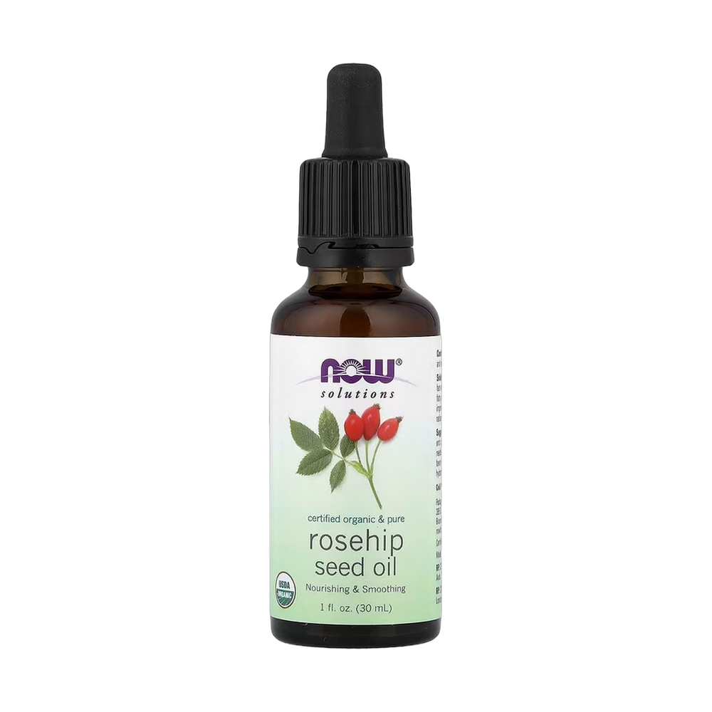 NOW Foods, Solutions, Certified Organic & Pure Rosehip Seed Oil, 1 fl oz, 30 ml