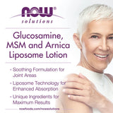 NOW Foods, Solutions, Glucosamine, MSM & Arnica, Liposome Lotion, 8 fl oz, 237 ml