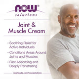 NOW Foods, Solutions, Joint and Muscle Cream, 4 fl oz, 118 ml