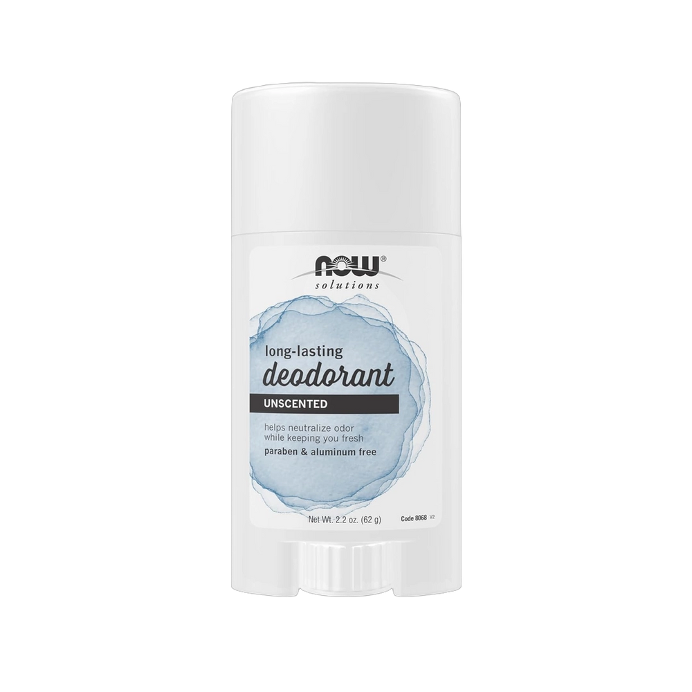 NOW Foods, Solutions, Long-Lasting Deodorant, Unscented, 2.2 oz, 62 g