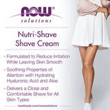 NOW Foods, Solutions, Nutri-Shave, Natural Shave Cream, 8 fl oz, 237 ml