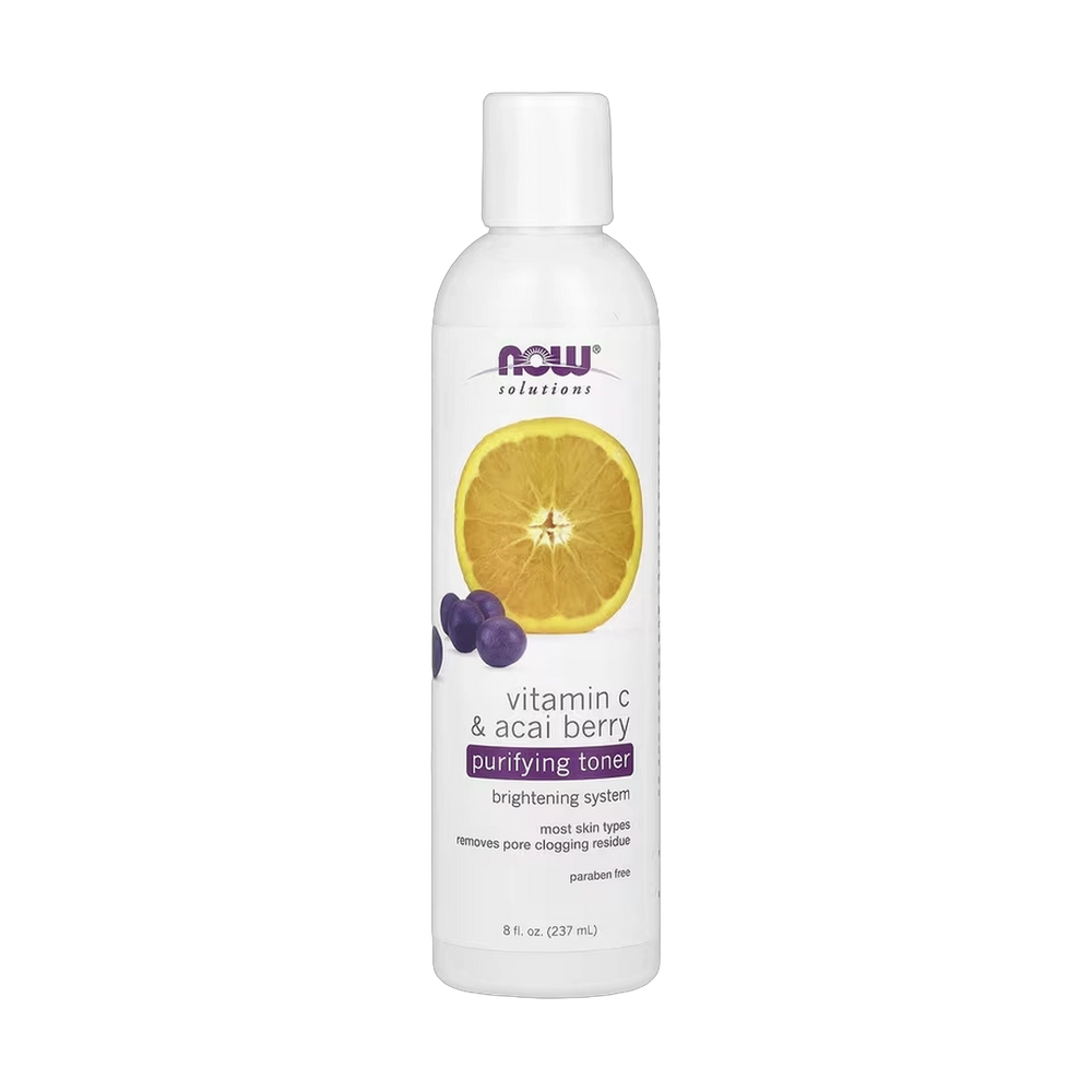 NOW Foods, Solutions, Purifying Toner, Vitamin C & Acai Berry, 8 fl oz, 237 ml