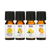 NOW Foods, Solutions, Put Some Pep in Your Step, Uplifting Essential Oils Kit, 4 Bottles, 1.3 fl oz, 10 ml Each