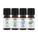 NOW Foods, Solutions, Seasonal Changes, Balancing Essential Oils Kit, 4 Bottles, 1/3 fl oz, 10 ml Each