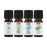 NOW Foods, Solutions, Seasonal Changes, Balancing Essential Oils Kit, 4 Bottles, 1/3 fl oz, 10 ml Each