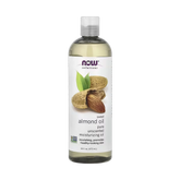 NOW Foods, Solutions, Sweet Almond Oil, Pure Moisturizing Oil, Unscented, 16 fl oz, 473 ml
