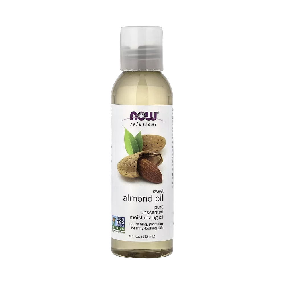 NOW Foods, Solutions, Sweet Almond Oil, Unscented, 4 fl oz, 118 ml
