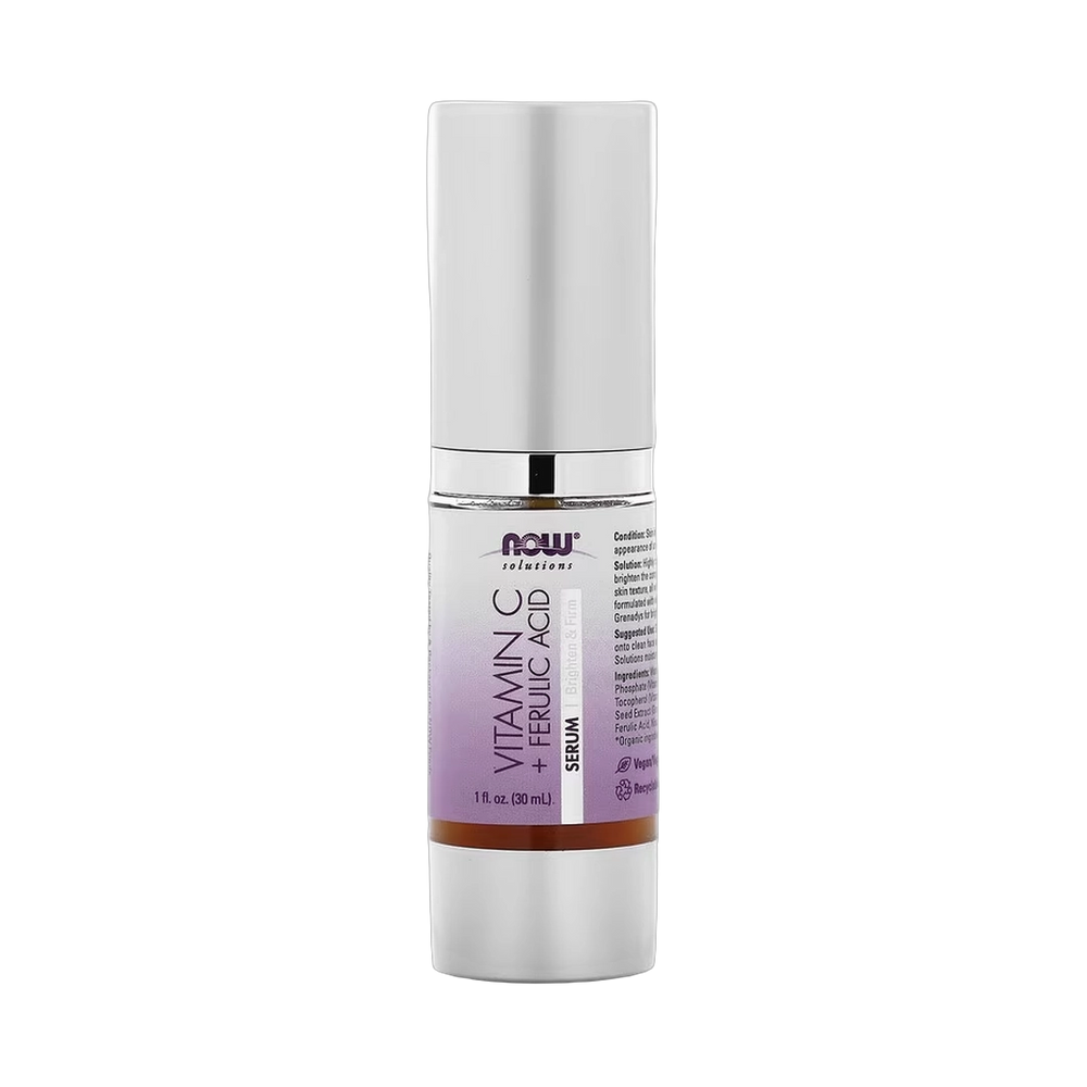 NOW Foods, Solutions, Vitamin C & Ferulic Acid Serum, 1 fl oz, 30 ml