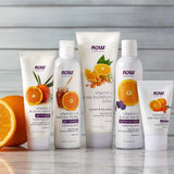 NOW Foods, Solutions, Vitamin C & Oryza Sativa, Gentle Scrub, 4fl oz, 118 ml