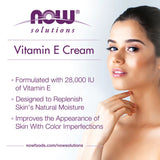 NOW Foods, Solutions, Vitamin E Cream, 4 fl oz, 118 ml