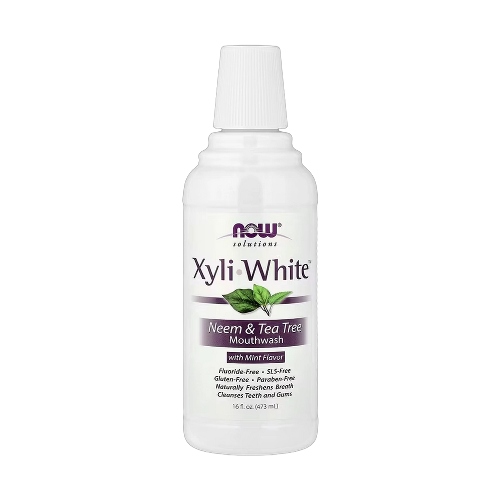 NOW Foods, Solutions, XyliWhite™ Mouthwash, Neem & Tea Tree with Mint, 16 fl oz, 473 ml