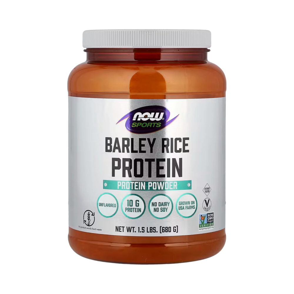 NOW Foods, Sports, Barley Rice Protein Powder, Unflavored, 1.5 lbs, 680 g