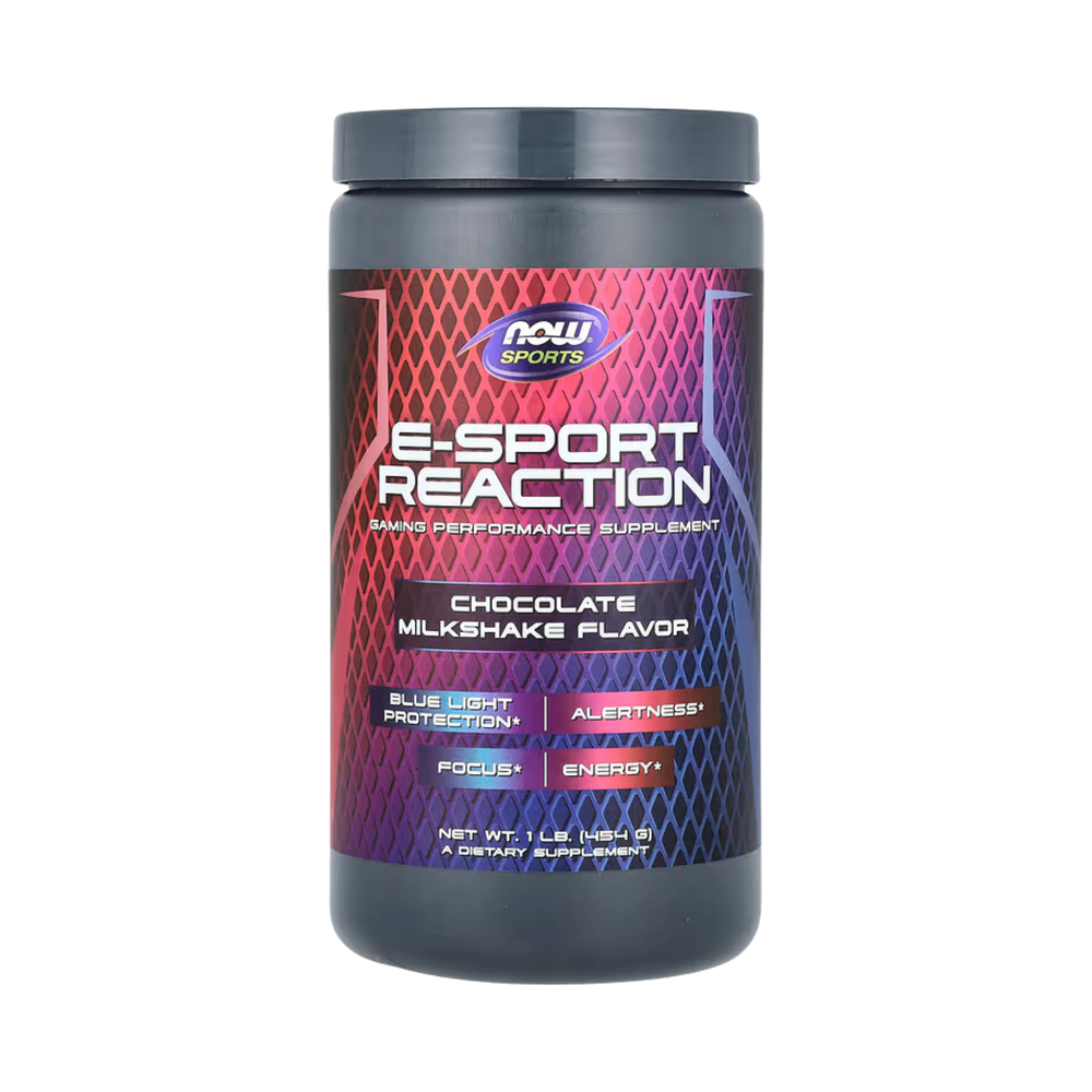 NOW Foods, Sports, E-Sport Reaction, Chocolate Milkshake, 1 lb, 454 g
