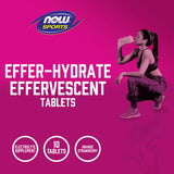 NOW Foods, Sports, Effer-Hydrate Effervescent, Orange Strawberry, 10 Tablets, 1.8 oz, 51 g