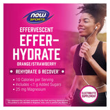 NOW Foods, Sports, Effer-Hydrate Effervescent, Orange Strawberry, 10 Tablets, 1.8 oz, 51 g