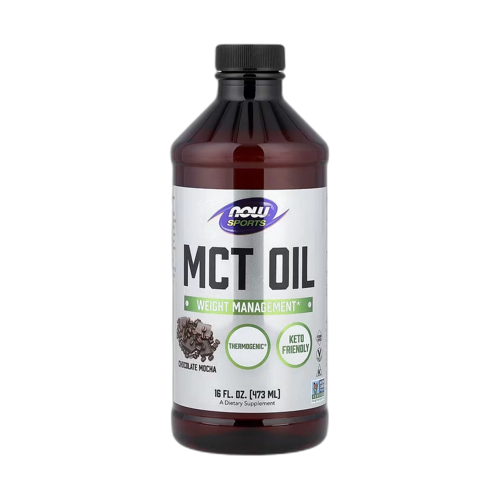 NOW Foods, Sports, MCT Oil, Chocolate Mocha, 16 fl oz, 473 ml