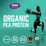 NOW Foods, Sports, Organic Pea Protein Powder, Pure Unflavored, 1.5 lbs, 680 g