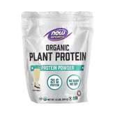 NOW Foods, Sports, Organic Plant Protein Powder, Creamy Vanilla, 1.2 lbs, 544 g