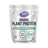 NOW Foods, Sports, Organic Plant Protein Powder, Creamy Vanilla, 1.2 lbs, 544 g