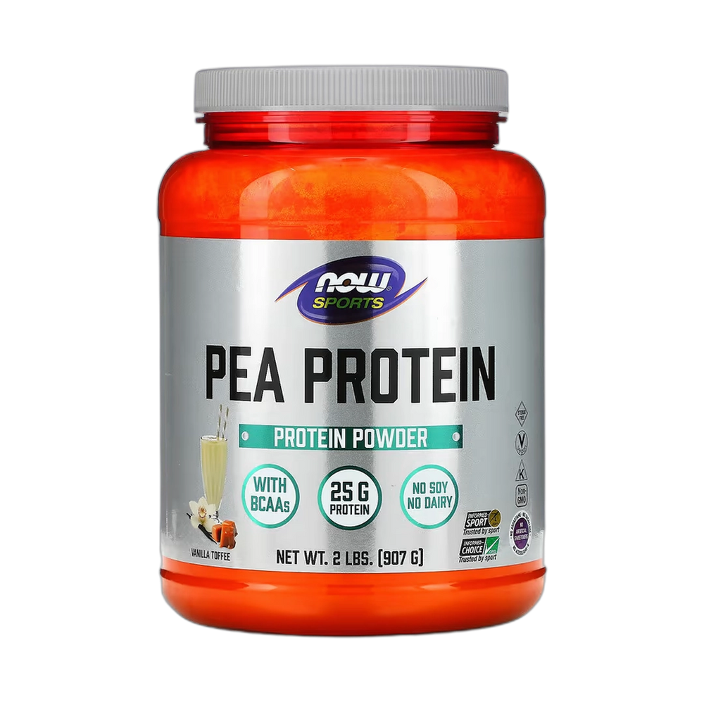 NOW Foods, Sports, Pea Protein, Vanilla Toffee, 2 lbs, 907 g