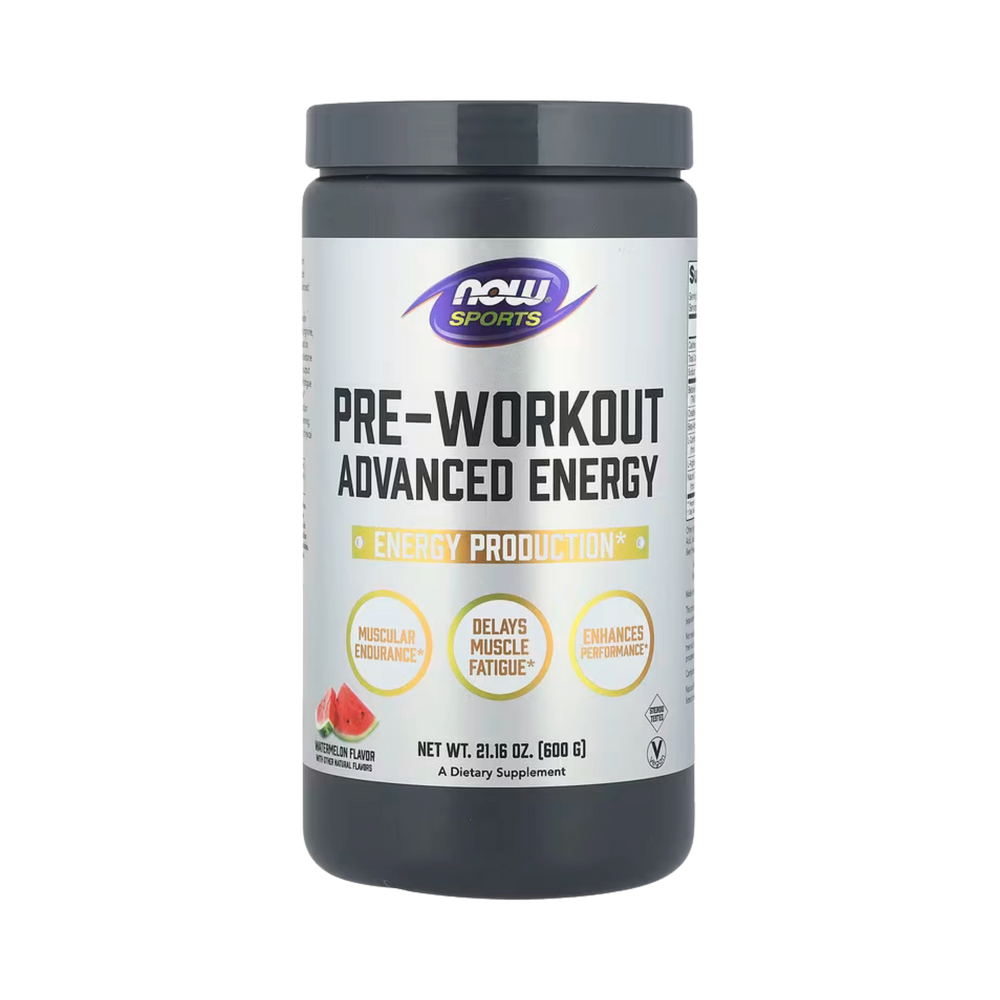 NOW Foods, Sports, Pre-Workout Advanced Energy, Watermelon, 21.16 oz, 600 g