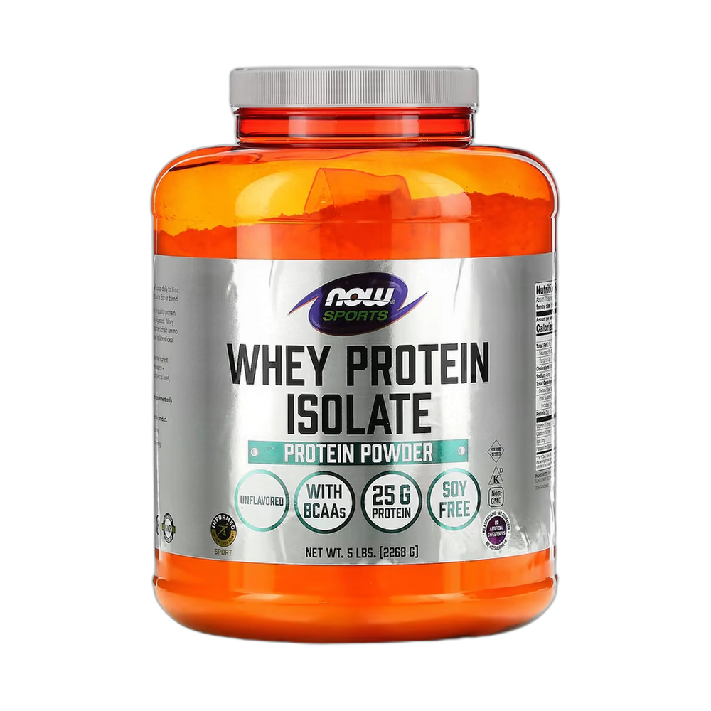 NOW Foods, Sports, Whey Protein Isolate, Unflavored, 5 lbs, 2,268 g