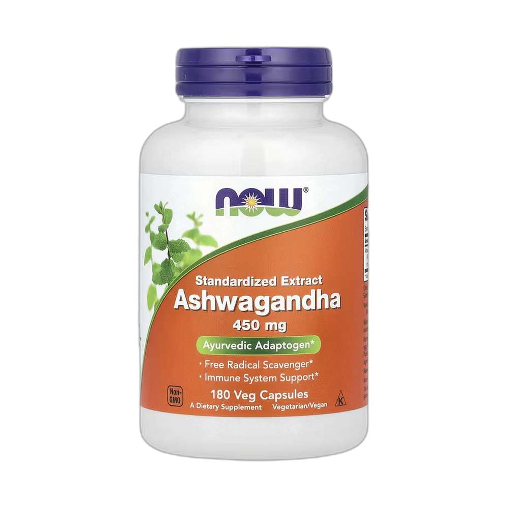 NOW Foods, Standardized Extract Ashwagandha, 450 mg, 180 Veg Capsules
