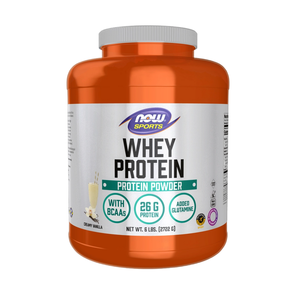 NOW Foods, Whey Protein, Creamy Vanilla, 6 lbs. 2,722 g