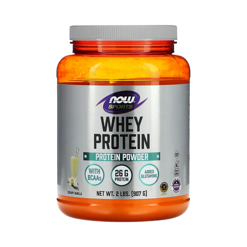 NOW Foods, Whey Protein Powder, Creamy Vanilla, 2 lbs, 907 g