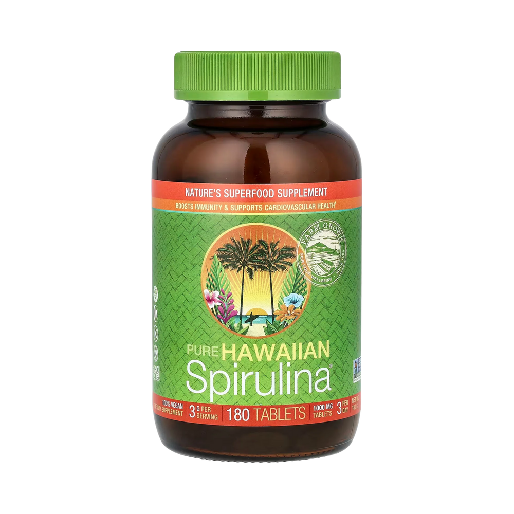 Nutrex Hawaii, Pure Hawaiian Spirulina, 3g, 180 Tablets