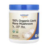 Nutricost, 100% Organic Lion's Mane Mushroom, Unflavored , 8.1 oz, 227 g