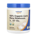 Nutricost, 100% Organic Lion's Mane Mushroom, Unflavored , 8.1 oz, 227 g