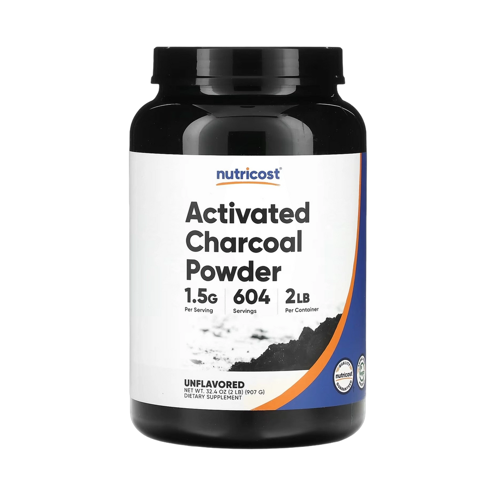 Nutricost, Activated Charcoal Powder, Unflavored, 2 lb, 907 g