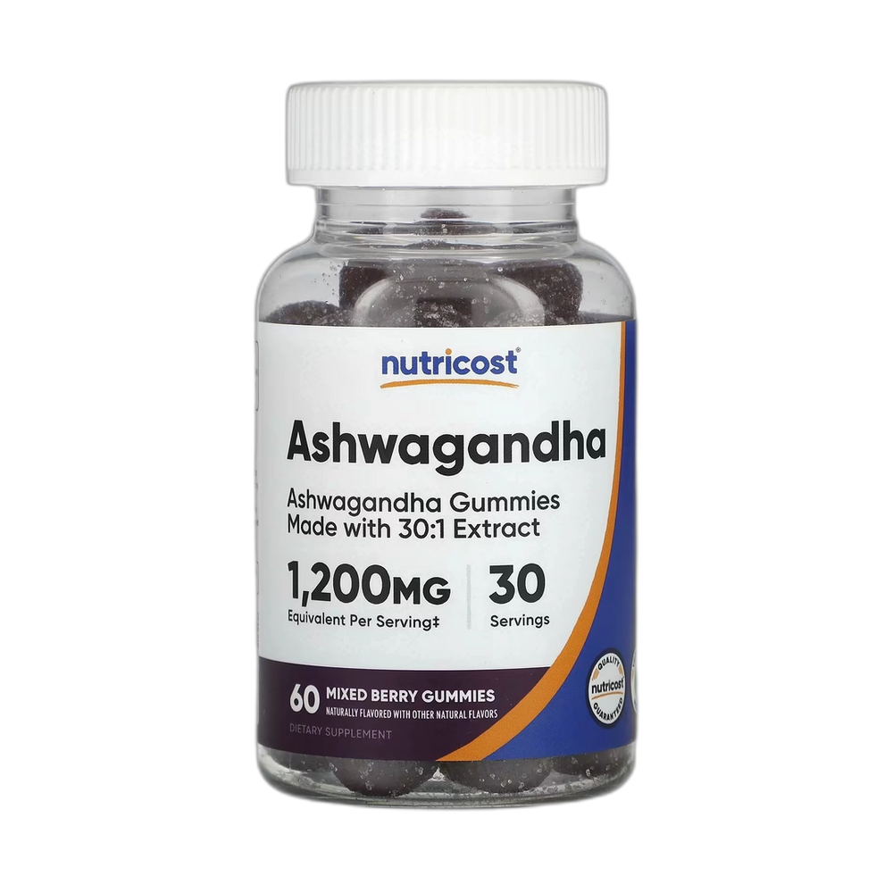 Nutricost, Ashwagandha Gummies, Mixed Berry, 60 Gummies