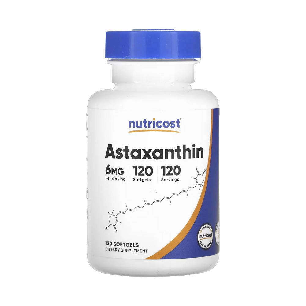 Nutricost, Astaxanthin, 6 mg, 120 Softgels