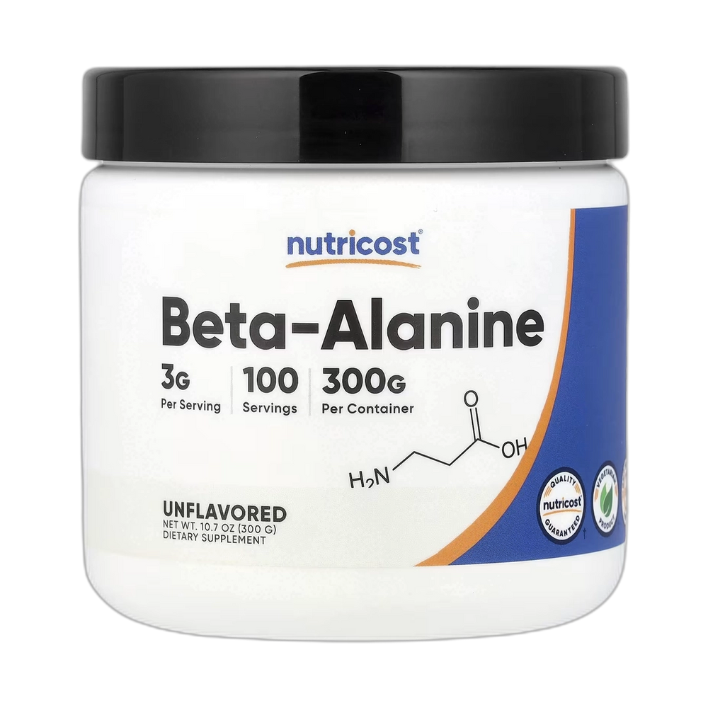Nutricost, Beta Alanine, Unflavored, 10.7 oz, 300 g