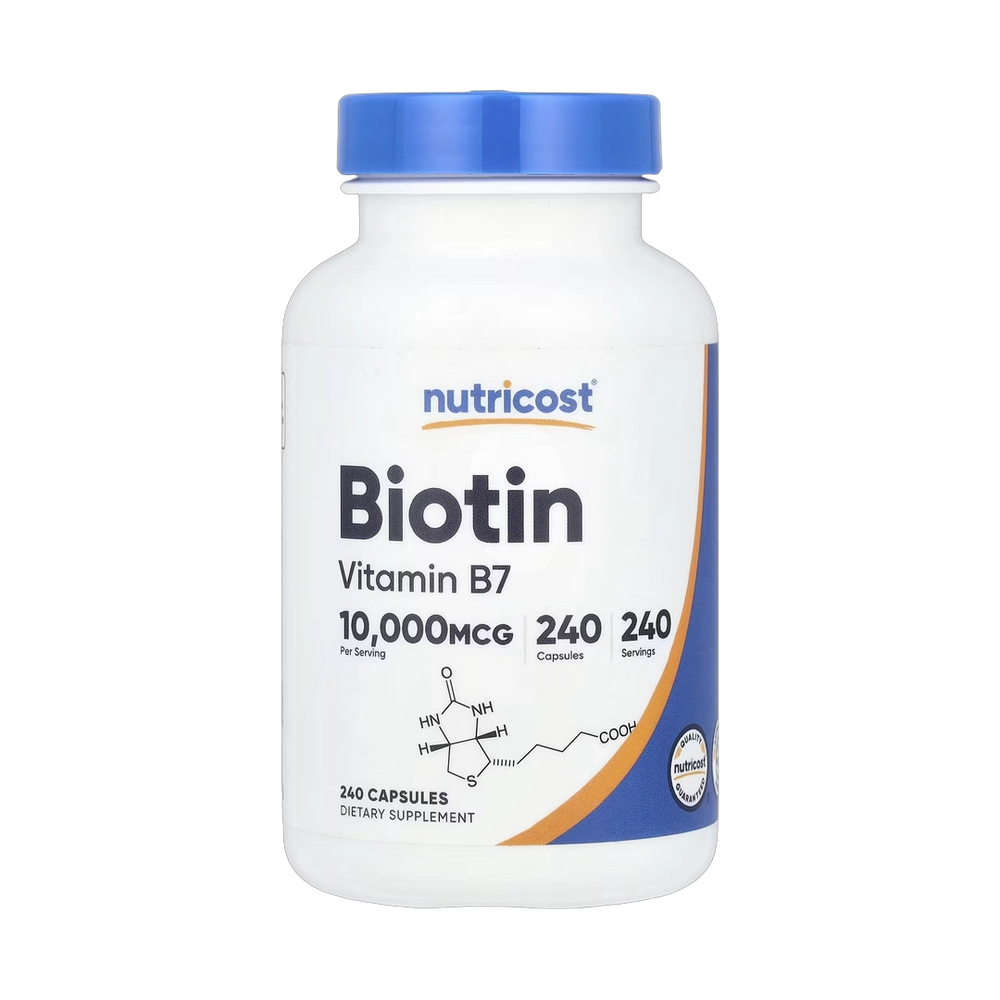 Nutricost, Biotin, 10,000 mcg, 240 Capsules