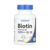 Nutricost, Biotin, Vitamin B7, 10,000 mcg, 150 Softgels