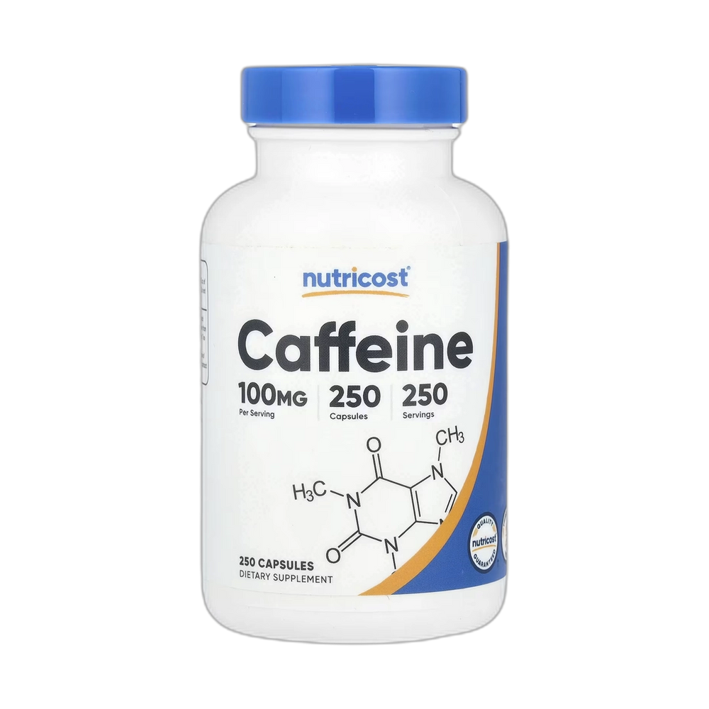 Nutricost, Caffeine, 100 mg, 250 Capsules