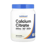Nutricost, Calcium Citrate, Unflavored, 17.9 oz, 500 g