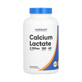 Nutricost, Calcium Lactate, 180 Capsules
