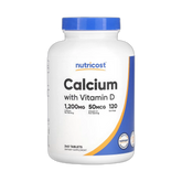 Nutricost, Calcium with Vitamin D, 240 Tablets