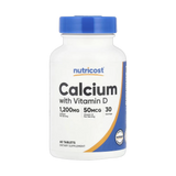 Nutricost, Calcium with Vitamin D, 60 Tablets