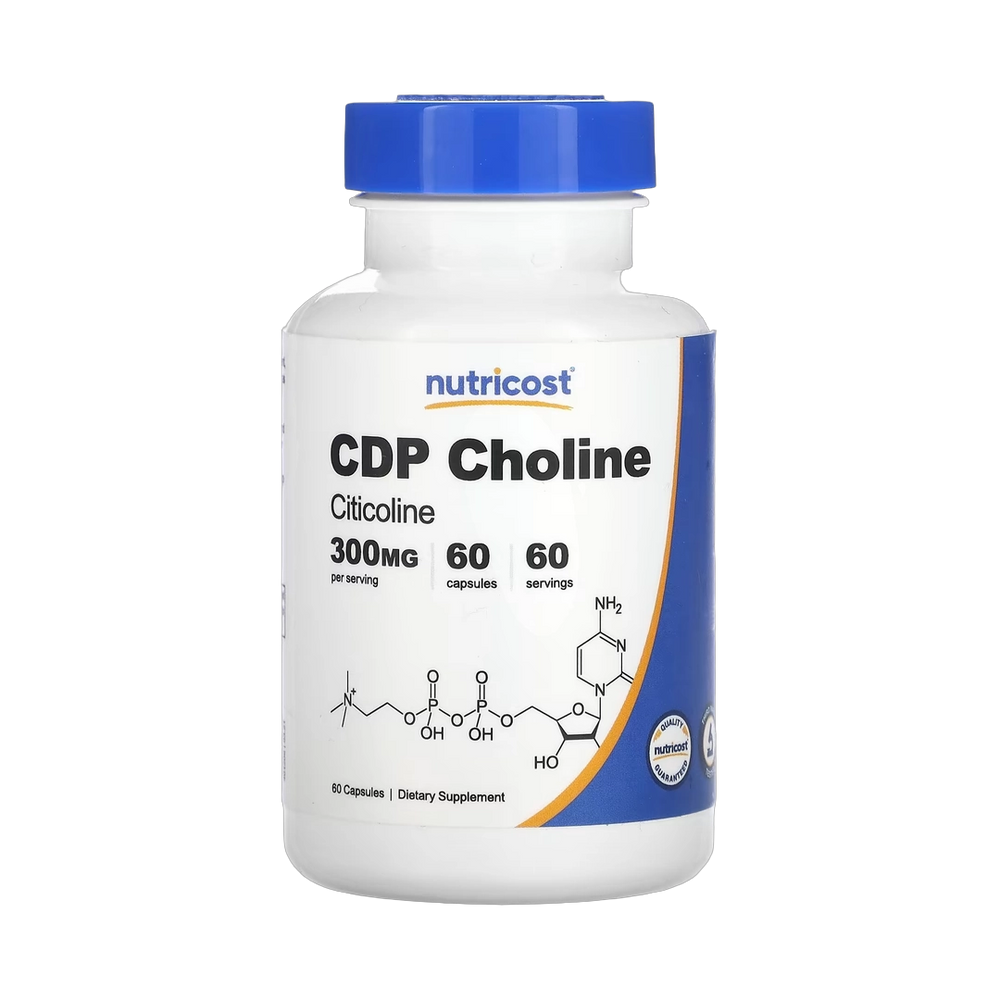 Nutricost, CDP Choline, Citicoline, 300 mg, 60 Capsules