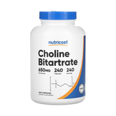 Nutricost, Choline Bitartrate, 650 mg , 240 Capsules
